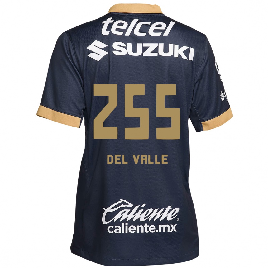 Kinder Fußball Yonathan Del Valle #255 Obsidian Gold Weiß Auswärtstrikot Trikot 2024/25 T-Shirt Luxemburg