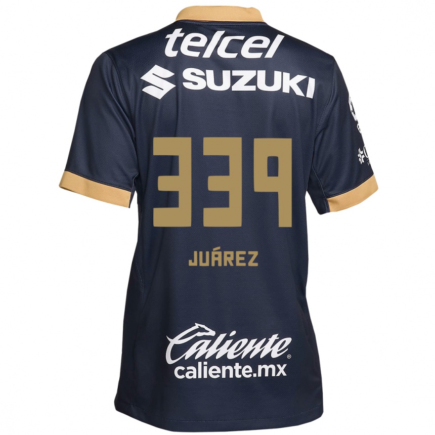 Kinder Fußball Jonathan Juárez #339 Obsidian Gold Weiß Auswärtstrikot Trikot 2024/25 T-Shirt Luxemburg