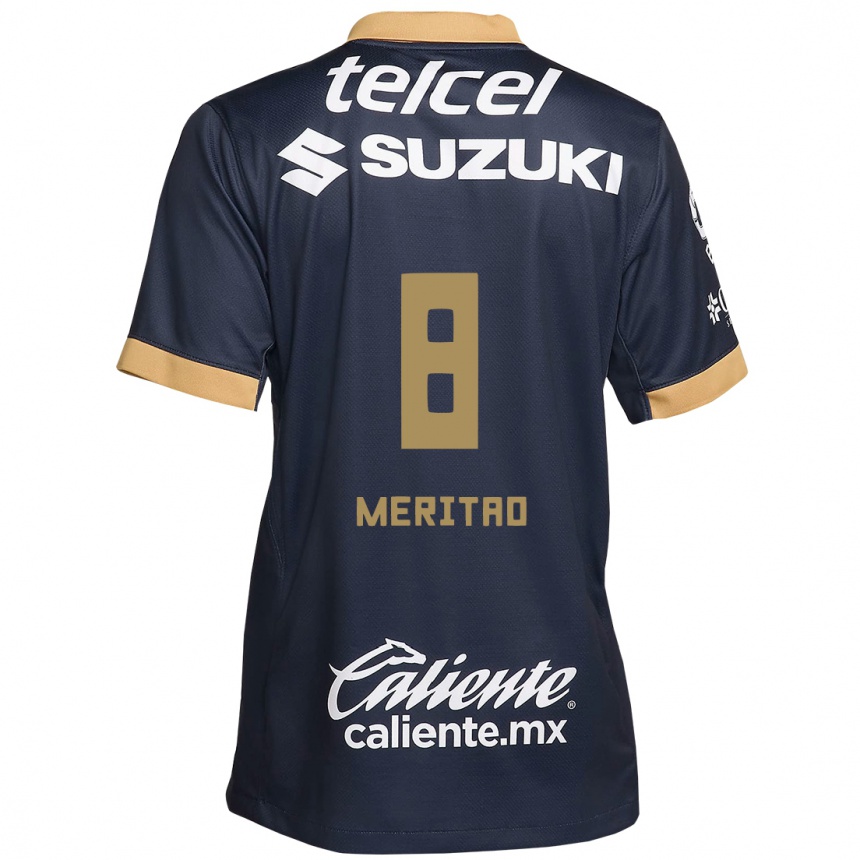 Kinder Fußball Higor Meritao #8 Obsidian Gold Weiß Auswärtstrikot Trikot 2024/25 T-Shirt Luxemburg