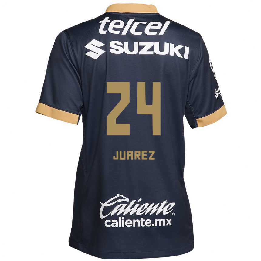 Kinder Fußball Gabriela Juarez #24 Obsidian Gold Weiß Auswärtstrikot Trikot 2024/25 T-Shirt Luxemburg