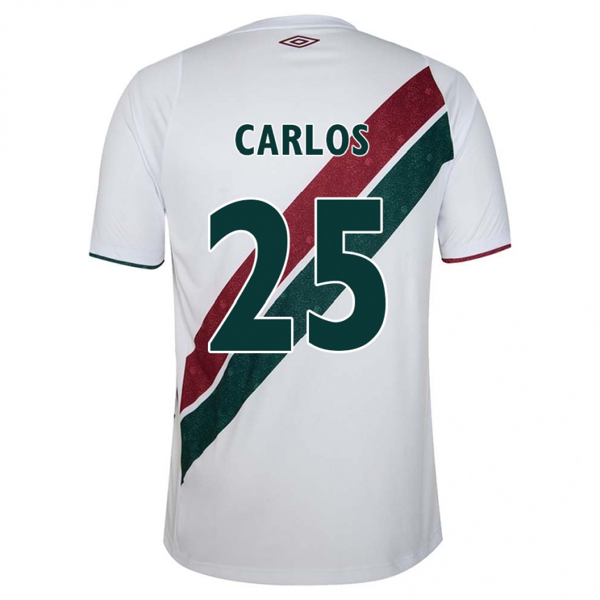 Kinder Fußball Antônio Carlos #25 Weiß Grün Kastanienbraun Auswärtstrikot Trikot 2024/25 T-Shirt Luxemburg