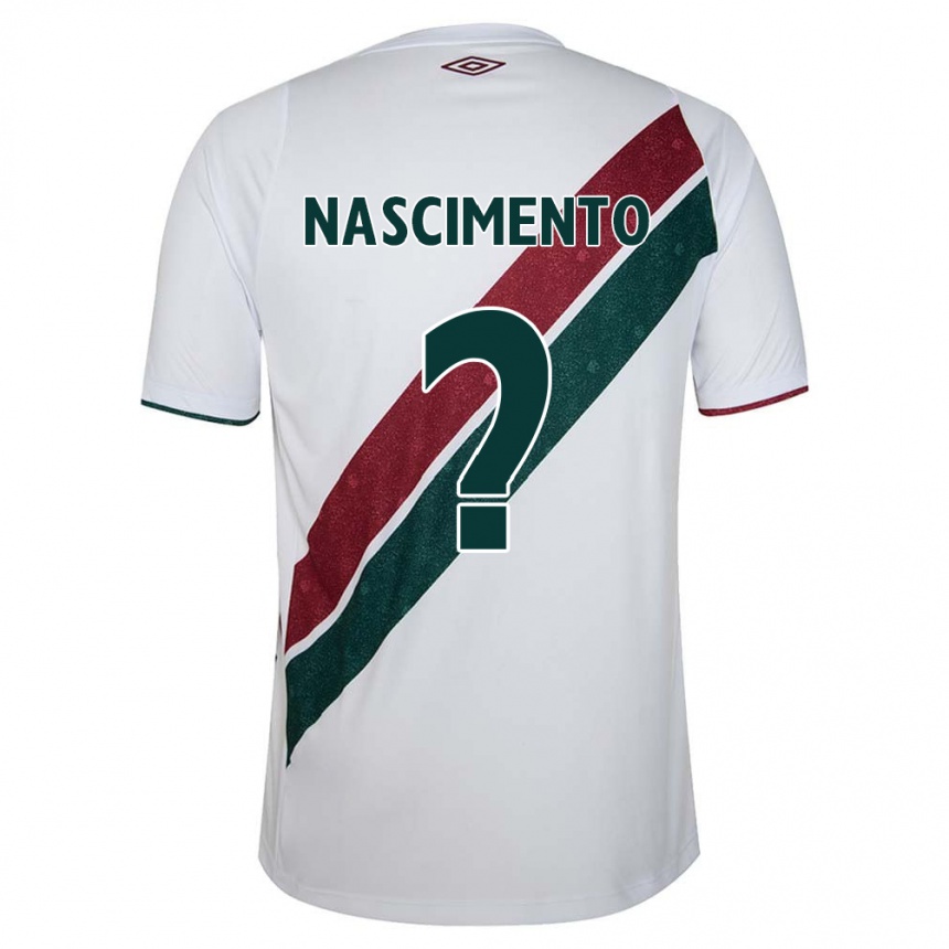 Kinder Fußball Hiago Nascimento #0 Weiß Grün Kastanienbraun Auswärtstrikot Trikot 2024/25 T-Shirt Luxemburg