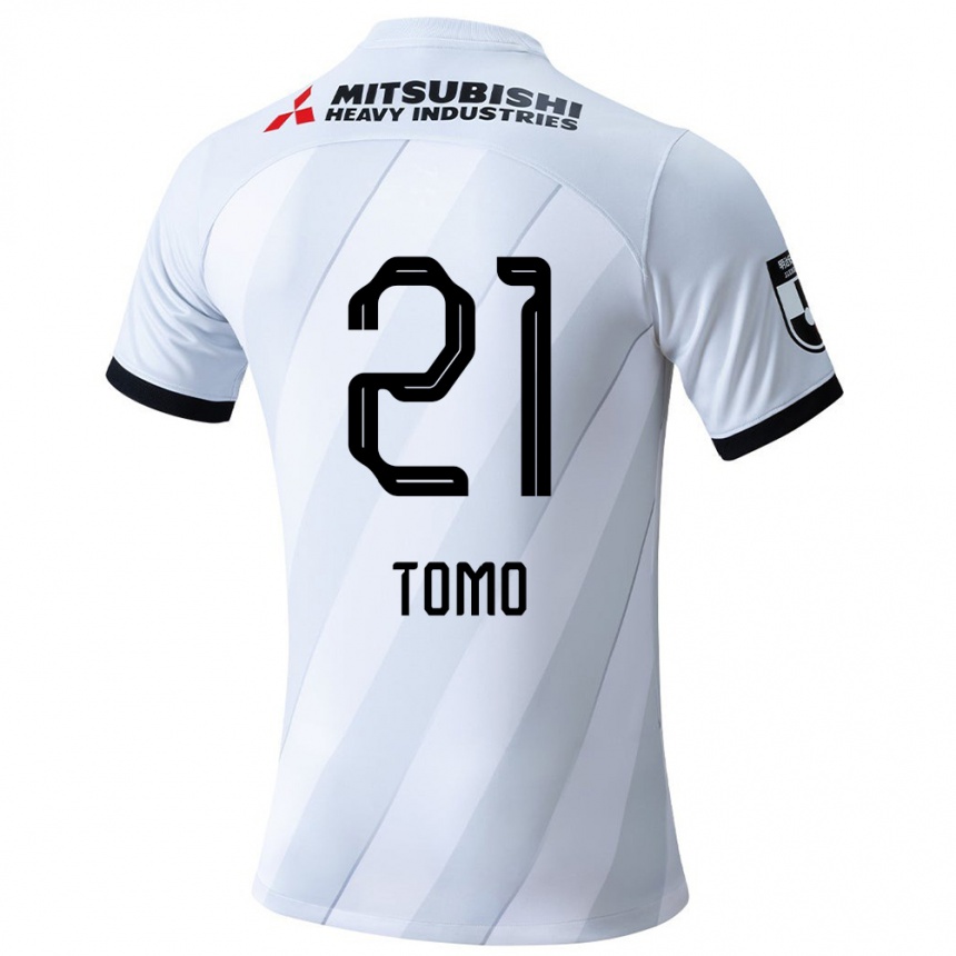 Kinder Fußball Tomoaki Okubo #21 Weiß Grau Auswärtstrikot Trikot 2024/25 T-Shirt Luxemburg