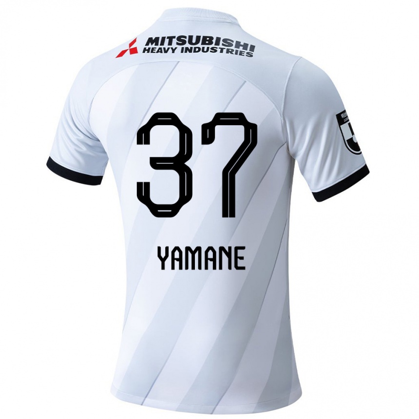 Kinder Fußball Katsutoshi Yamane #37 Weiß Grau Auswärtstrikot Trikot 2024/25 T-Shirt Luxemburg