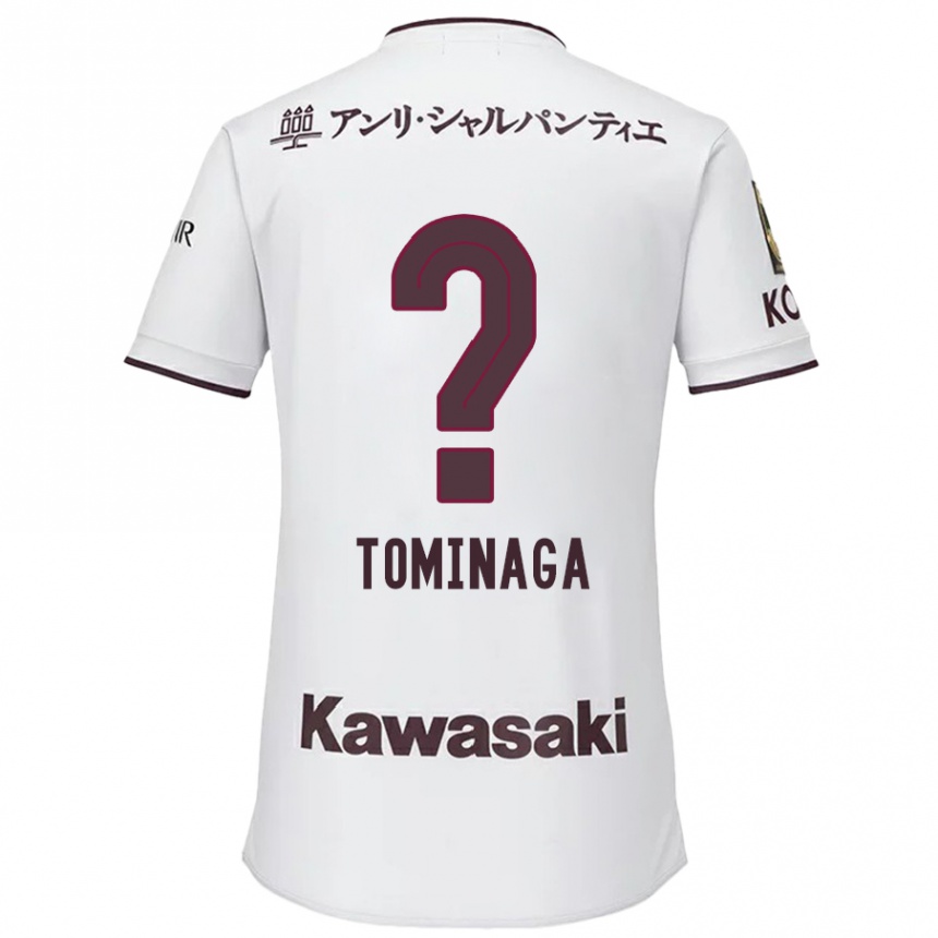 Kinder Fußball Niina Tominaga #0 Weiß Rot Auswärtstrikot Trikot 2024/25 T-Shirt Luxemburg