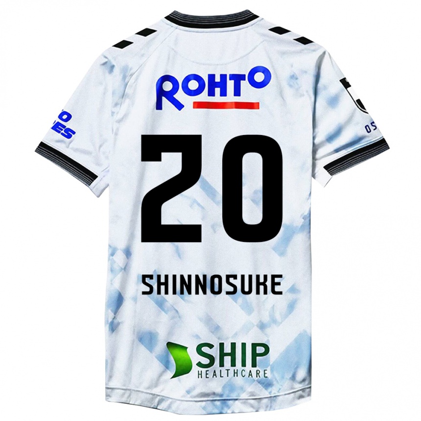 Kinder Fußball Shinnosuke Nakatani #20 Weiß Schwarz Auswärtstrikot Trikot 2024/25 T-Shirt Luxemburg