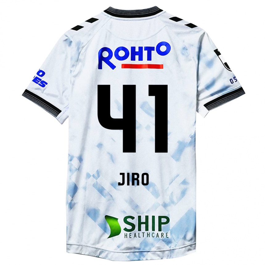 Kinder Fußball Jiro Nakamura #41 Weiß Schwarz Auswärtstrikot Trikot 2024/25 T-Shirt Luxemburg