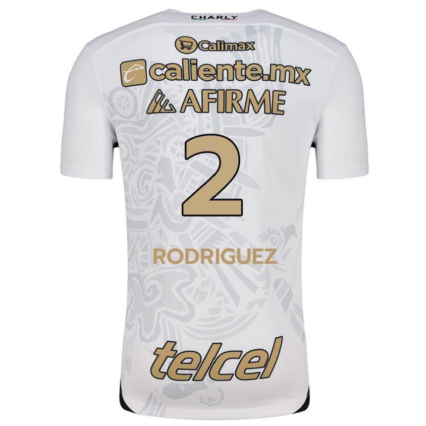 Kinder Fußball Antonio Rodríguez #2 Weiß Schwarz Auswärtstrikot Trikot 2024/25 T-Shirt Luxemburg