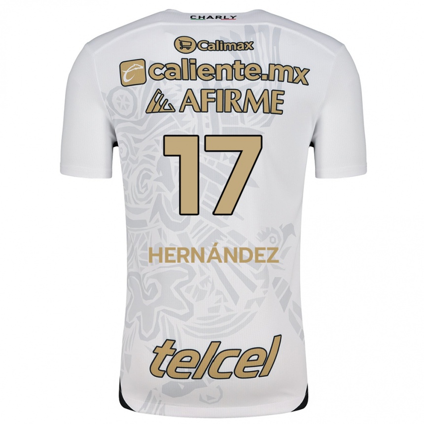 Kinder Fußball Rubén Hernández #17 Weiß Schwarz Auswärtstrikot Trikot 2024/25 T-Shirt Luxemburg