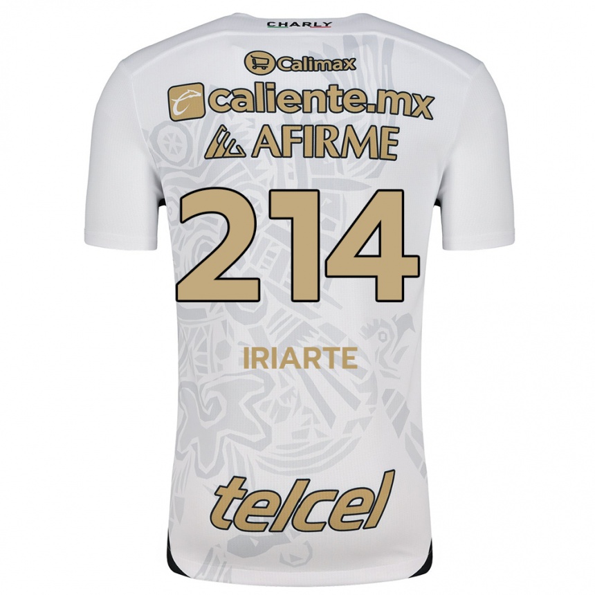 Kinder Fußball Oliver Iriarte #214 Weiß Schwarz Auswärtstrikot Trikot 2024/25 T-Shirt Luxemburg