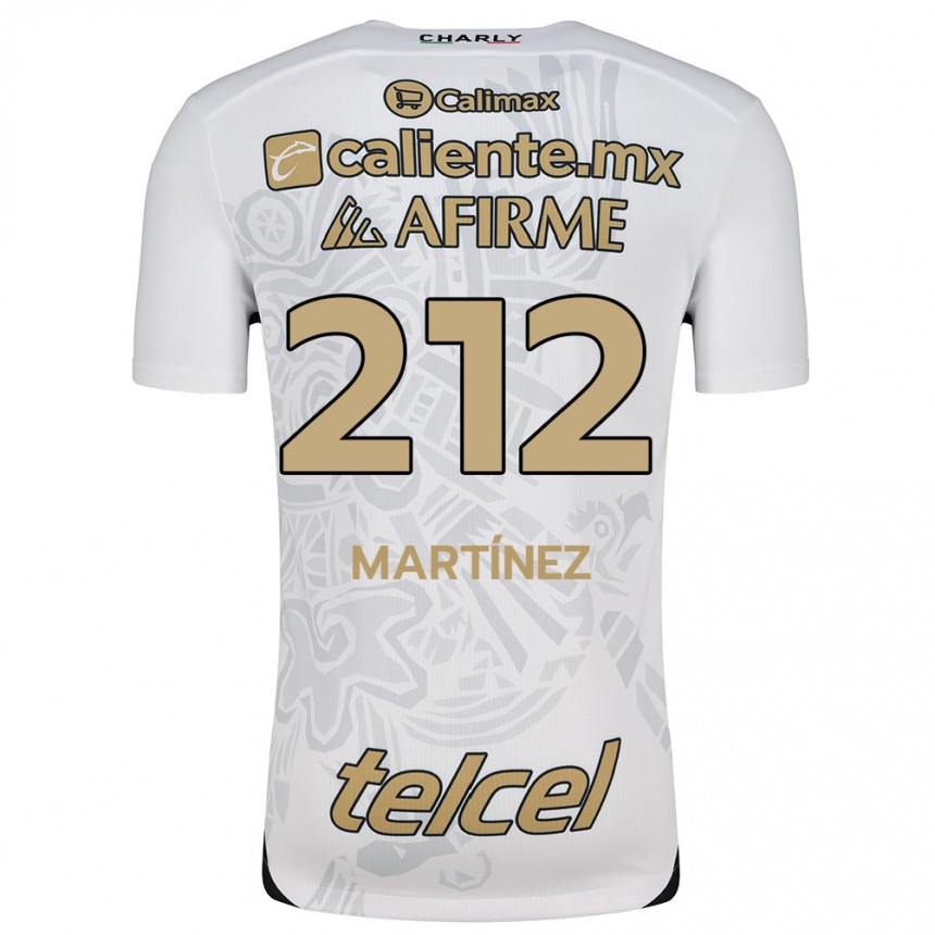 Kinder Fußball Juan Martínez #212 Weiß Schwarz Auswärtstrikot Trikot 2024/25 T-Shirt Luxemburg