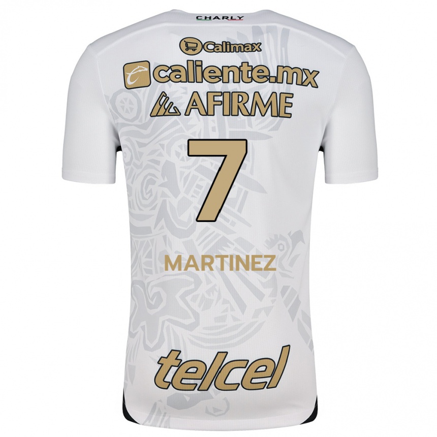 Kinder Fußball Alejandro Martínez #7 Weiß Schwarz Auswärtstrikot Trikot 2024/25 T-Shirt Luxemburg