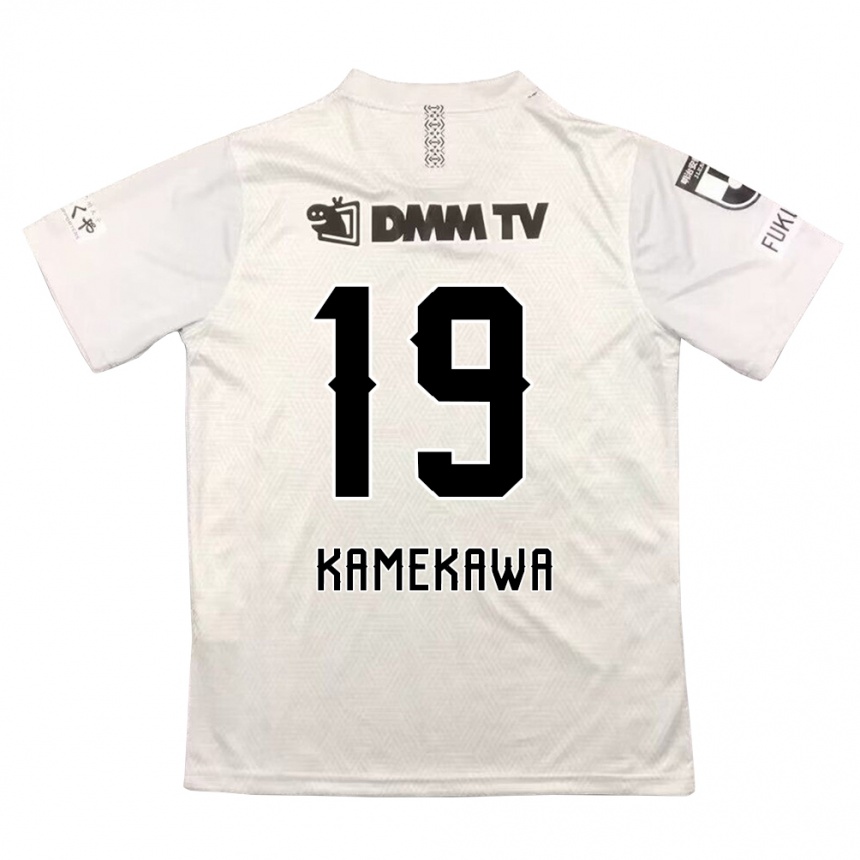 Kinder Fußball Masashi Kamekawa #19 Grauschwarz Auswärtstrikot Trikot 2024/25 T-Shirt Luxemburg