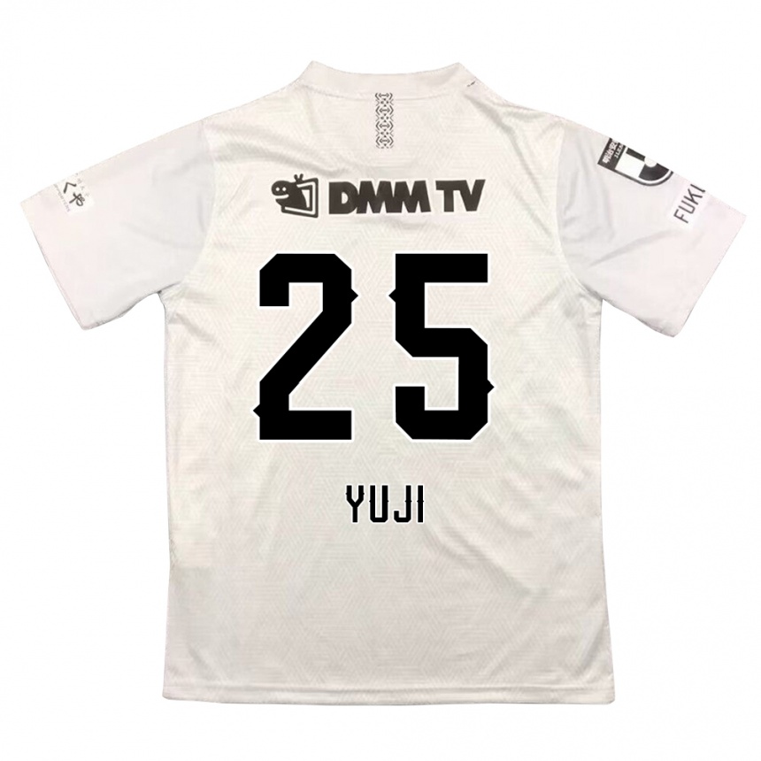 Kinder Fußball Yuji Kitajima #25 Grauschwarz Auswärtstrikot Trikot 2024/25 T-Shirt Luxemburg