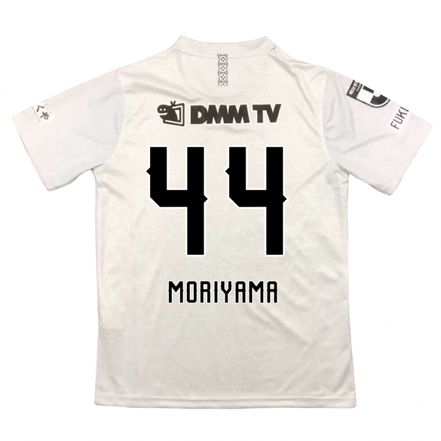 Kinder Fußball Kimiya Moriyama #44 Grauschwarz Auswärtstrikot Trikot 2024/25 T-Shirt Luxemburg