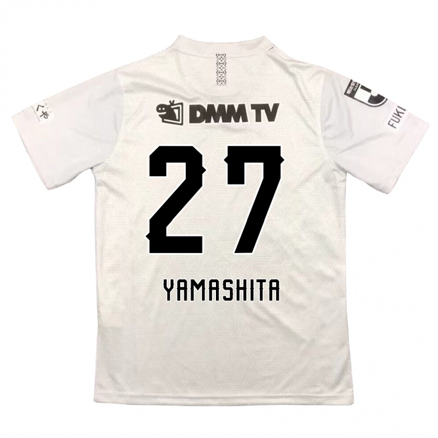 Kinder Fußball Sotaro Yamashita #27 Grauschwarz Auswärtstrikot Trikot 2024/25 T-Shirt Luxemburg