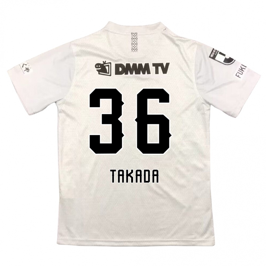 Kinder Fußball Seiya Takada #36 Grauschwarz Auswärtstrikot Trikot 2024/25 T-Shirt Luxemburg