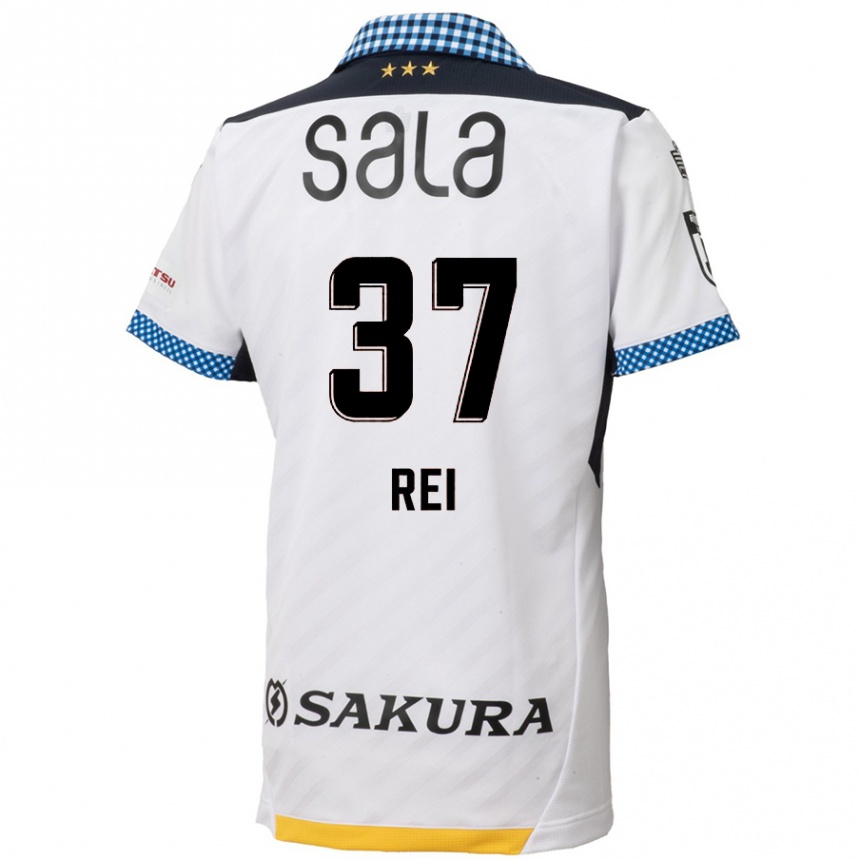 Kinder Fußball Rei Hirakawa #37 Weiß Schwarz Auswärtstrikot Trikot 2024/25 T-Shirt Luxemburg