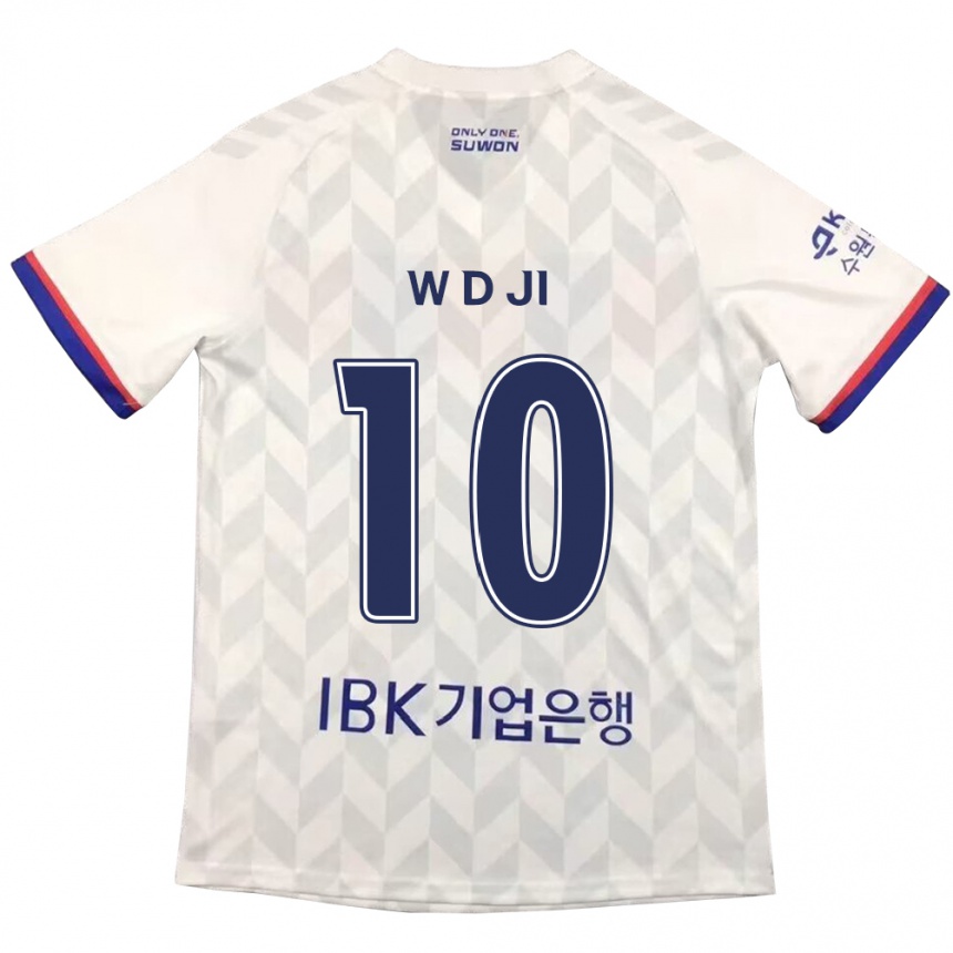 Kinder Fußball Dong-Won Ji #10 Weiß Blau Auswärtstrikot Trikot 2024/25 T-Shirt Luxemburg