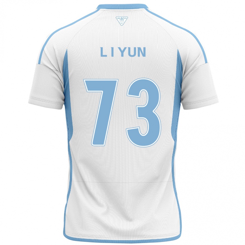 Kinder Fußball Il-Lok Yun #73 Weiß Blau Auswärtstrikot Trikot 2024/25 T-Shirt Luxemburg