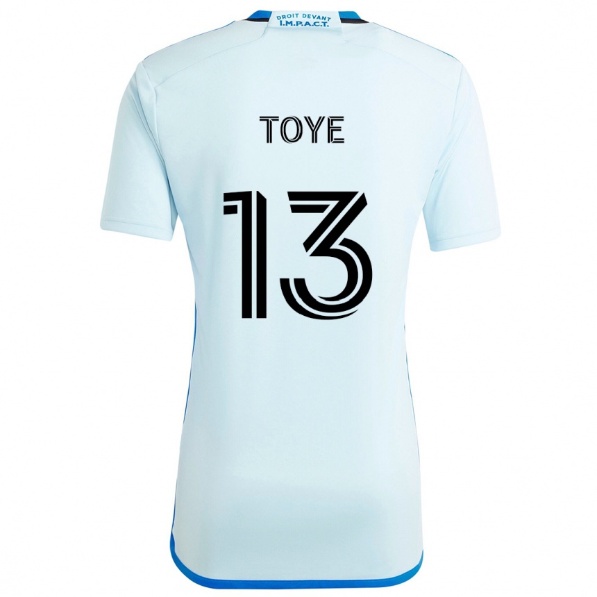 Kinder Fußball Mason Toye #13 Eisblau Auswärtstrikot Trikot 2024/25 T-Shirt Luxemburg