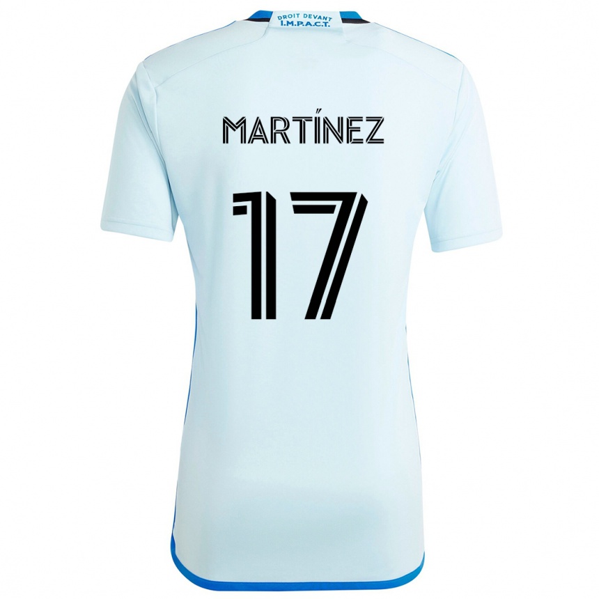 Kinder Fußball Josef Martínez #17 Eisblau Auswärtstrikot Trikot 2024/25 T-Shirt Luxemburg