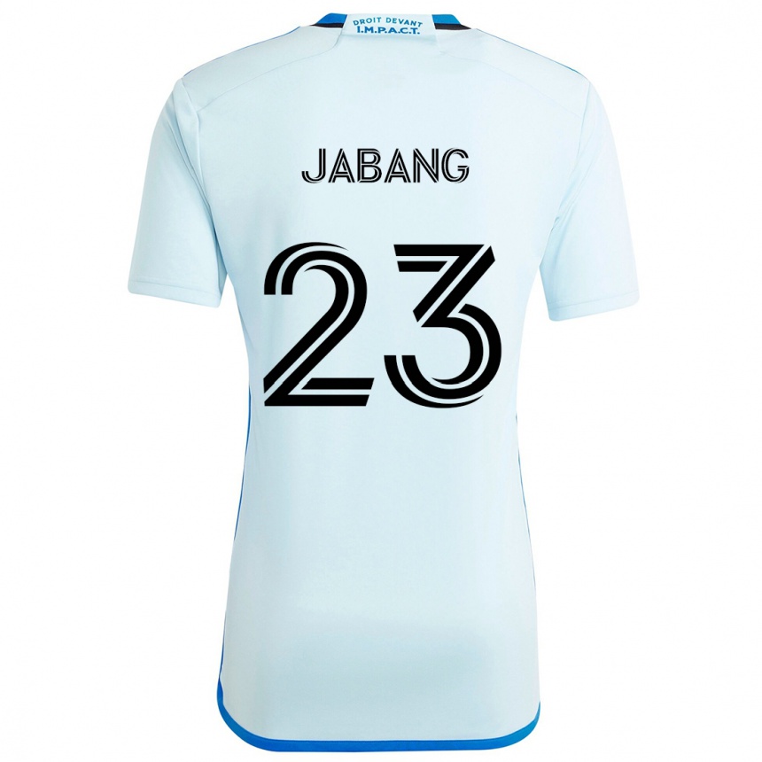 Kinder Fußball Ousman Jabang #23 Eisblau Auswärtstrikot Trikot 2024/25 T-Shirt Luxemburg