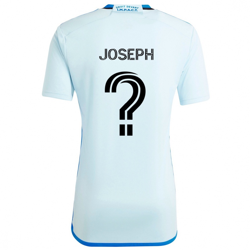 Kinder Fußball Sebastien Joseph #0 Eisblau Auswärtstrikot Trikot 2024/25 T-Shirt Luxemburg