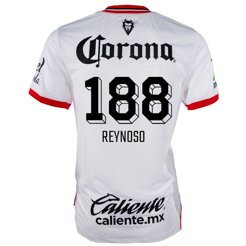 Kinder Fußball Daniel Reynoso #188 Weiß Rot Auswärtstrikot Trikot 2024/25 T-Shirt Luxemburg