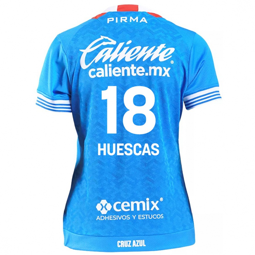 Herren Fußball Rodrigo Huescas #18 Himmelblau Heimtrikot Trikot 2024/25 T-Shirt Luxemburg