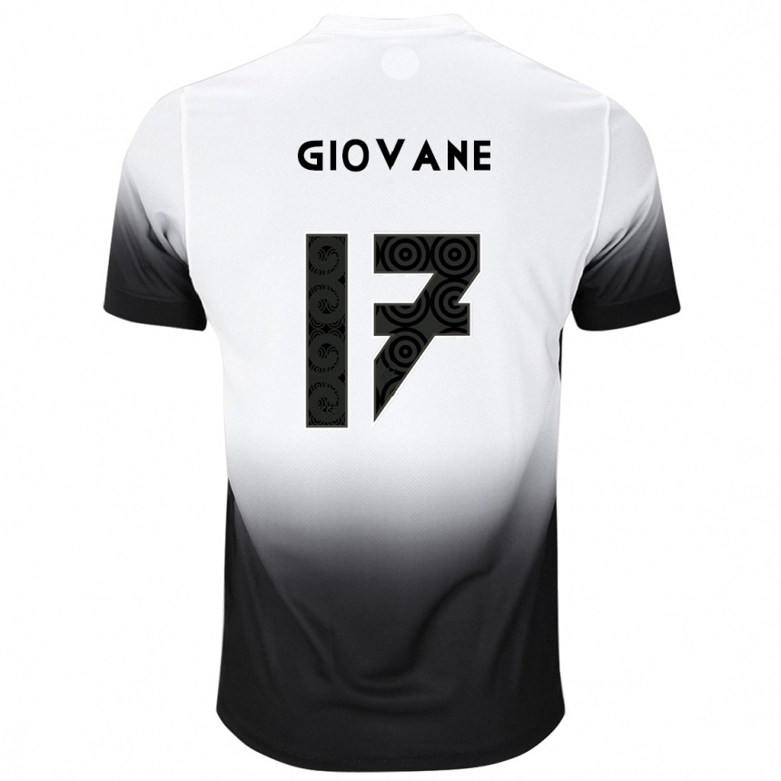 Herren Fußball Giovane #17 Weiß Schwarz Heimtrikot Trikot 2024/25 T-Shirt Luxemburg