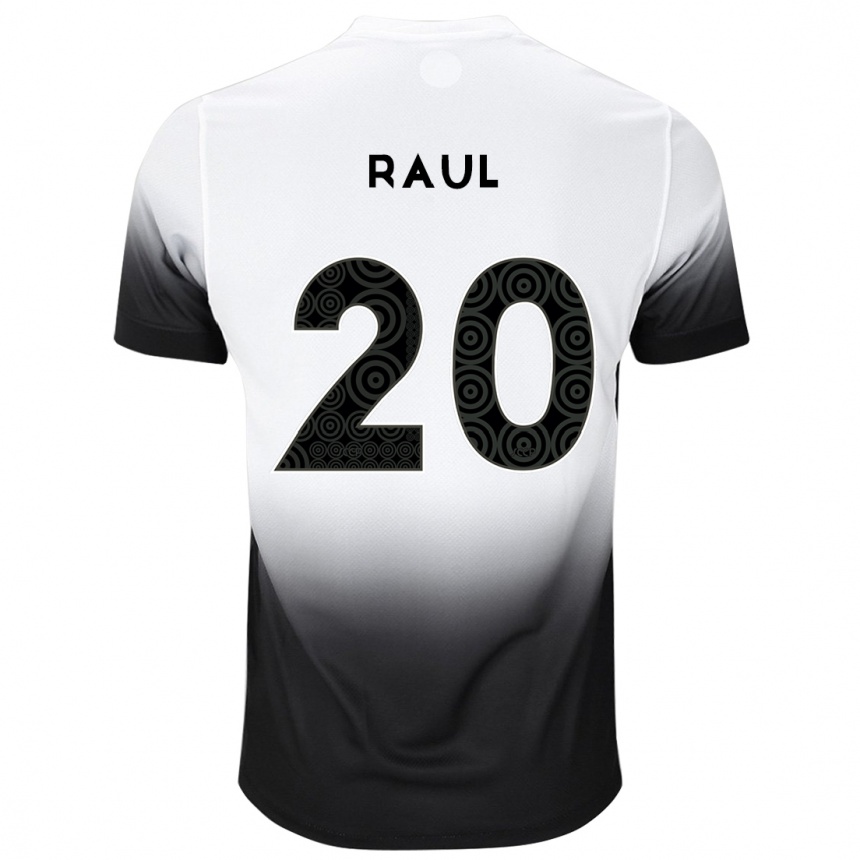 Herren Fußball Pedro Raul #20 Weiß Schwarz Heimtrikot Trikot 2024/25 T-Shirt Luxemburg