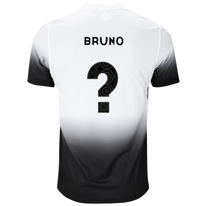 Herren Fußball Bruno #0 Weiß Schwarz Heimtrikot Trikot 2024/25 T-Shirt Luxemburg