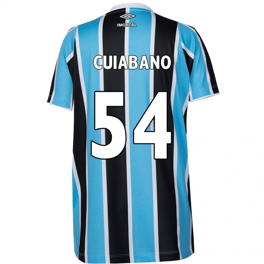 Herren Fußball Cuiabano #54 Blau Schwarz Weiß Heimtrikot Trikot 2024/25 T-Shirt Luxemburg