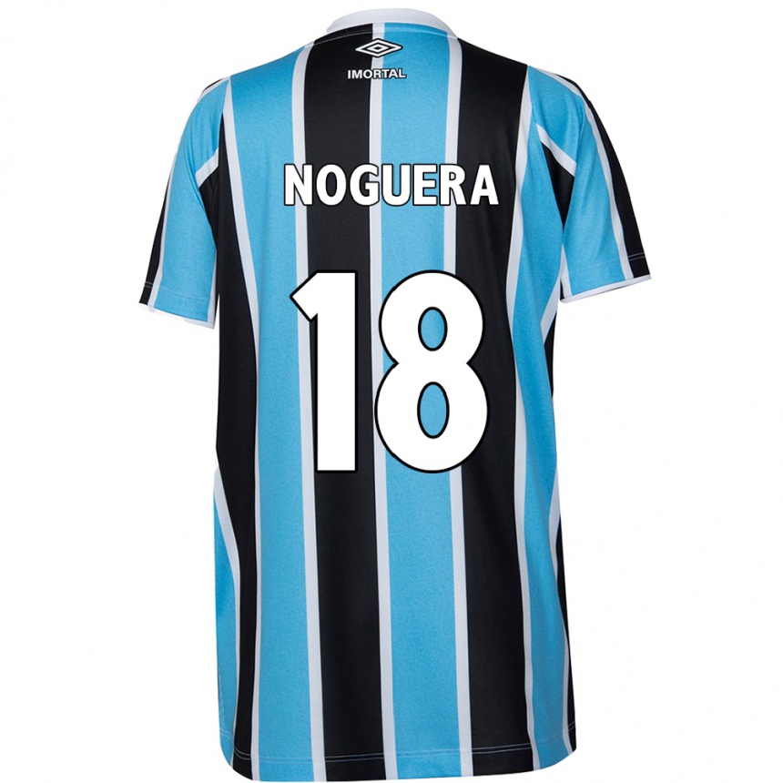 Herren Fußball Freddy Noguera #18 Blau Schwarz Weiß Heimtrikot Trikot 2024/25 T-Shirt Luxemburg