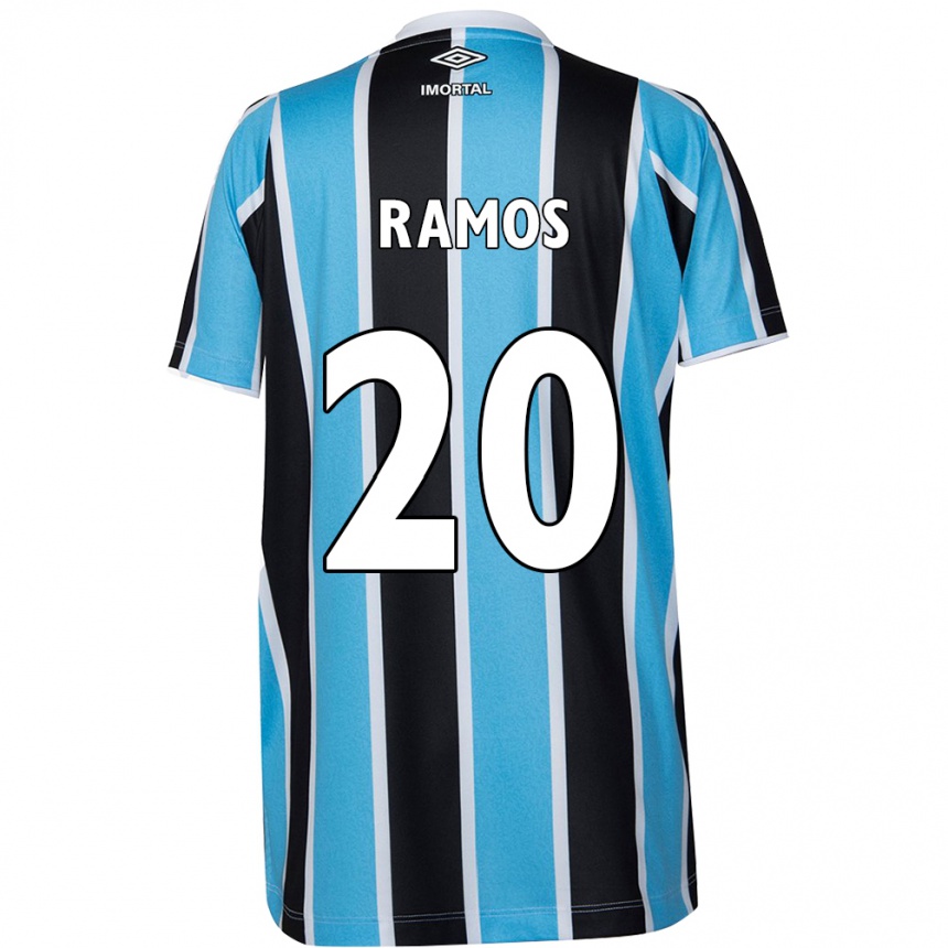 Herren Fußball Mónica Ramos #20 Blau Schwarz Weiß Heimtrikot Trikot 2024/25 T-Shirt Luxemburg