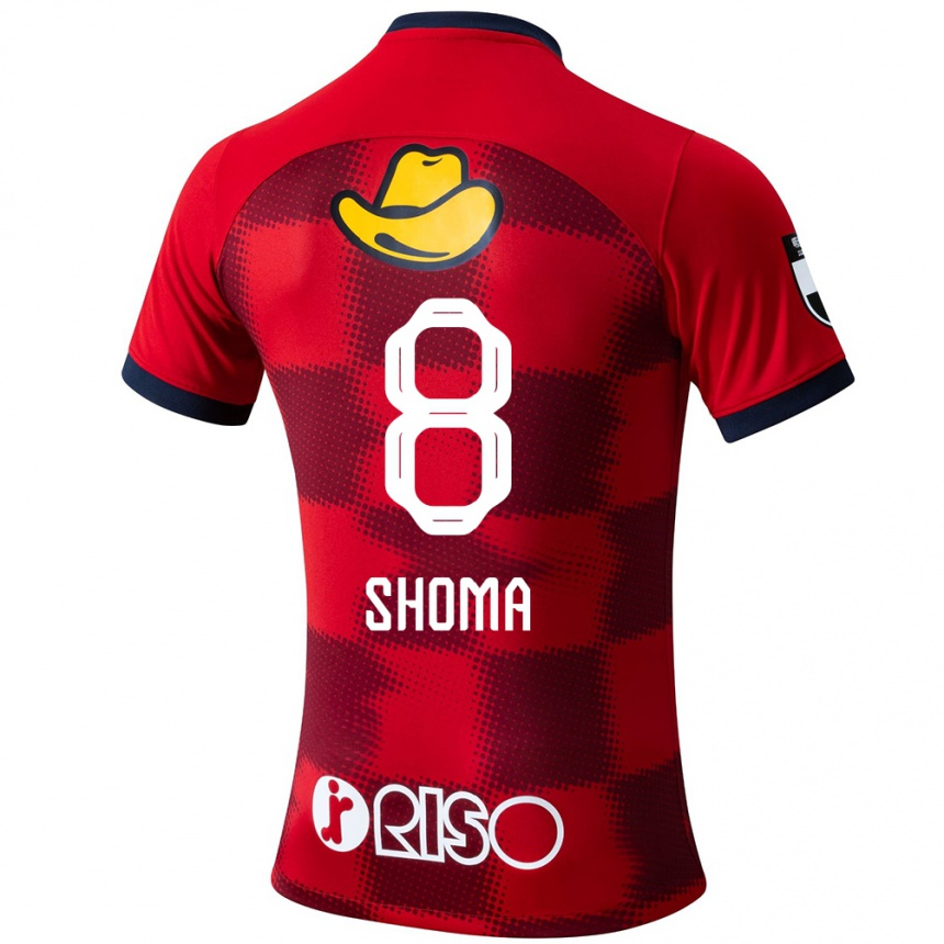 Herren Fußball Shoma Doi #8 Rot Blau Weiß Heimtrikot Trikot 2024/25 T-Shirt Luxemburg