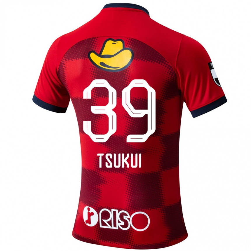 Herren Fußball Keisuke Tsukui #39 Rot Blau Weiß Heimtrikot Trikot 2024/25 T-Shirt Luxemburg