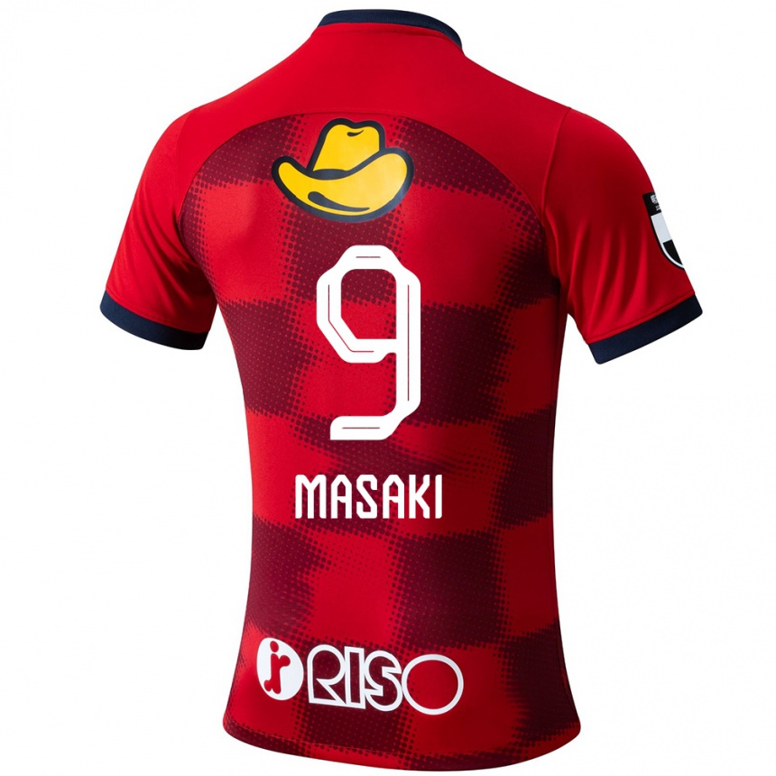 Herren Fußball Hiroto Masaki #9 Rot Blau Weiß Heimtrikot Trikot 2024/25 T-Shirt Luxemburg