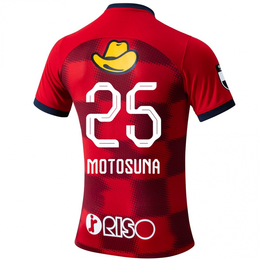 Herren Fußball Anthony Motosuna #25 Rot Blau Weiß Heimtrikot Trikot 2024/25 T-Shirt Luxemburg