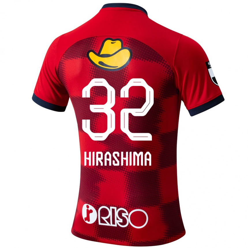 Herren Fußball Daigo Hirashima #32 Rot Blau Weiß Heimtrikot Trikot 2024/25 T-Shirt Luxemburg