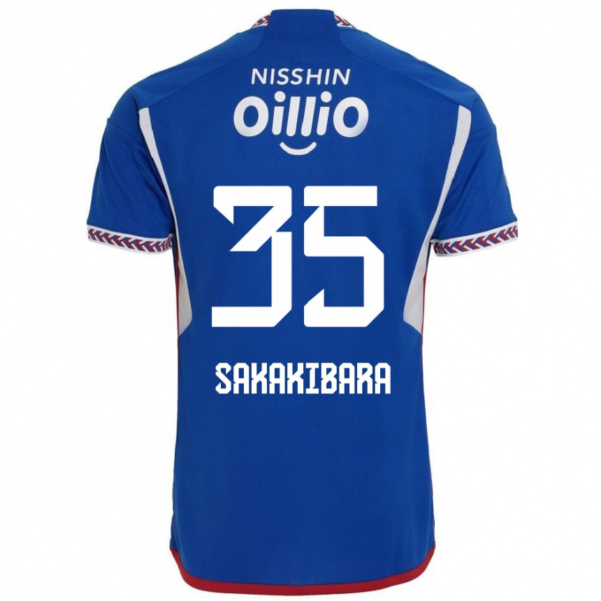 Herren Fußball Keigo Sakakibara #35 Blau Weiß Rot Heimtrikot Trikot 2024/25 T-Shirt Luxemburg