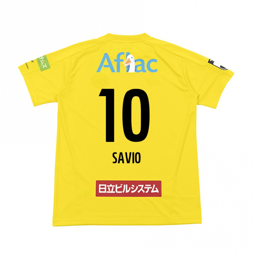 Herren Fußball Matheus Savio #10 Gelb Schwarz Heimtrikot Trikot 2024/25 T-Shirt Luxemburg