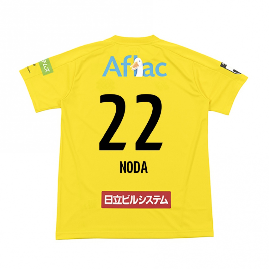 Herren Fußball Hiroki Noda #22 Gelb Schwarz Heimtrikot Trikot 2024/25 T-Shirt Luxemburg