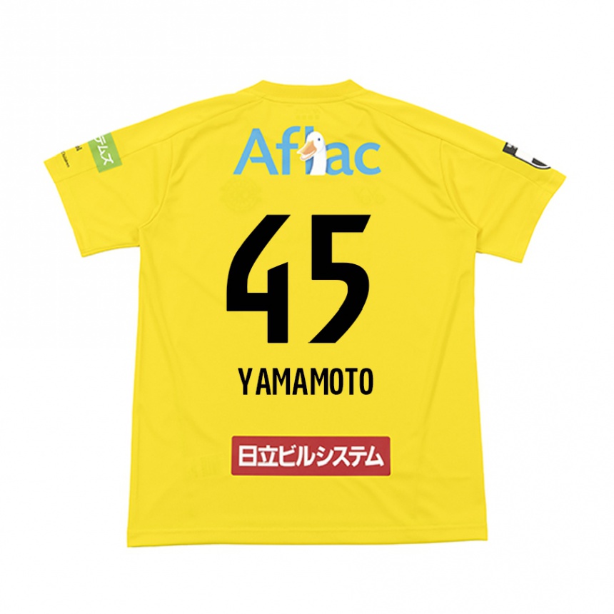 Herren Fußball Ota Yamamoto #45 Gelb Schwarz Heimtrikot Trikot 2024/25 T-Shirt Luxemburg