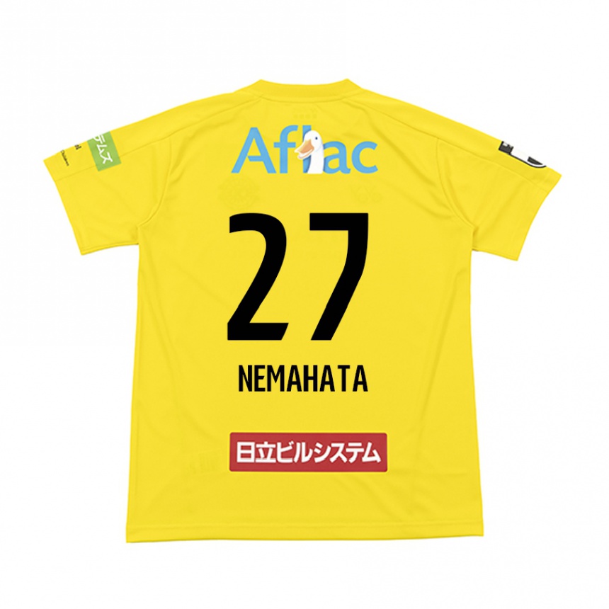 Herren Fußball Hayato Nemahata #27 Gelb Schwarz Heimtrikot Trikot 2024/25 T-Shirt Luxemburg