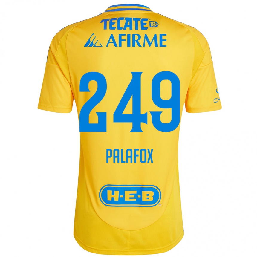 Herren Fußball José Palafox #249 Goldgelb Heimtrikot Trikot 2024/25 T-Shirt Luxemburg