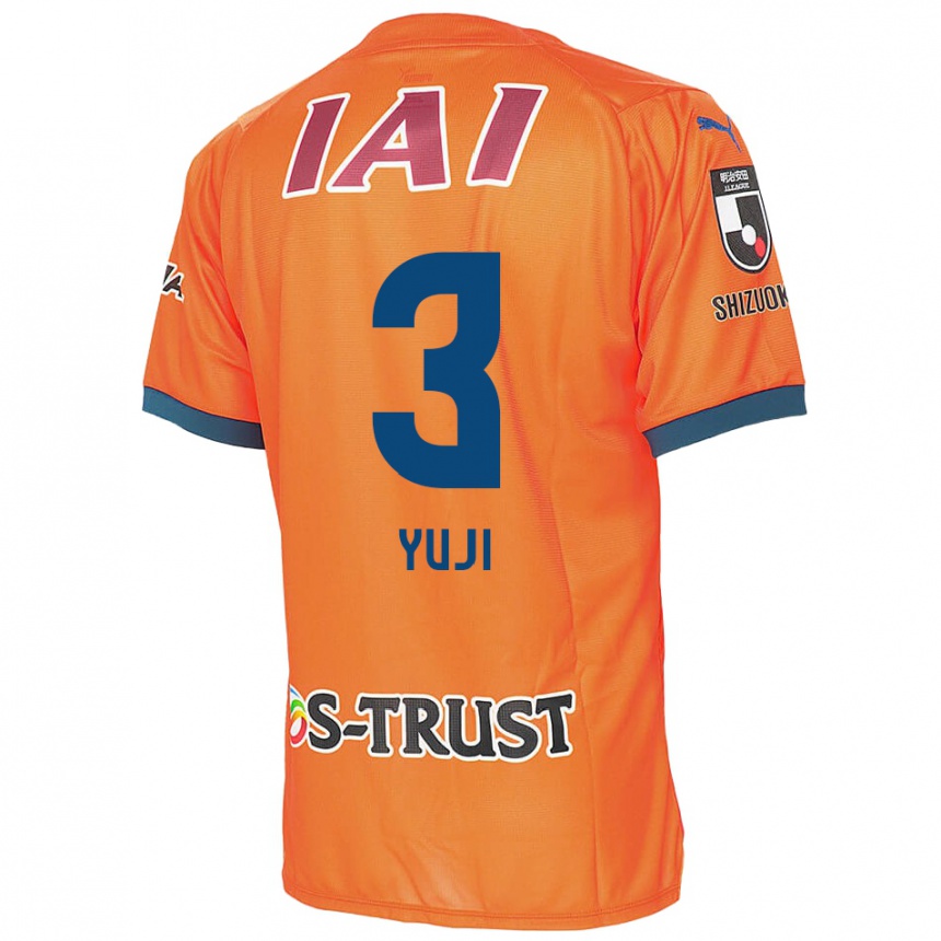 Herren Fußball Yuji Takahashi #3 Orange Blau Heimtrikot Trikot 2024/25 T-Shirt Luxemburg