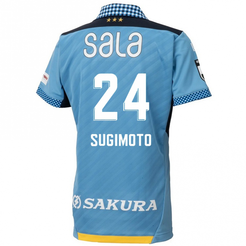 Herren Fußball Mitsuki Sugimoto #24 Blau Schwarz Heimtrikot Trikot 2024/25 T-Shirt Luxemburg