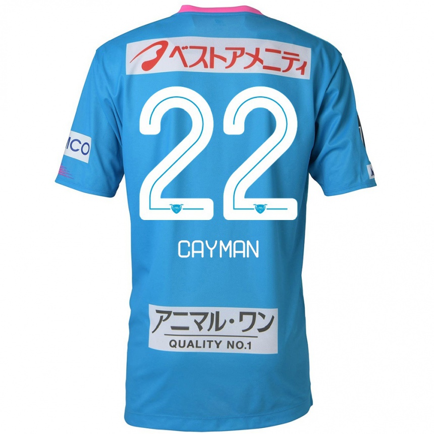 Herren Fußball Cayman Togashi #22 Blau Rosa Heimtrikot Trikot 2024/25 T-Shirt Luxemburg